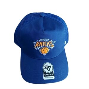 New York Knicks Hat '47 Brand Blue MVP Mesh Strapback Adjustable OSFA NBA